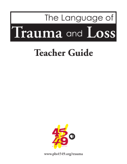The Language of Trauma and Loss