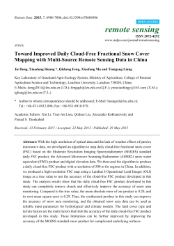 Toward Improved Daily Cloud-Free Fractional Snow Cover Mapping