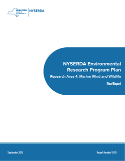 NYSERDA Environmental Research Program Plan