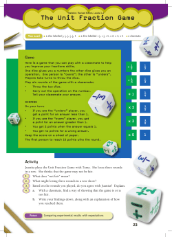 The Unit Fraction Game