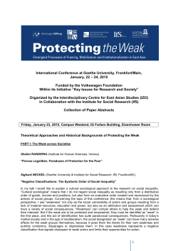 Conference abstracts for