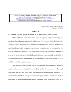 The Supreme Court of the State of Colorado