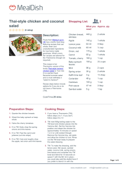 Thai-style chicken and coconut salad