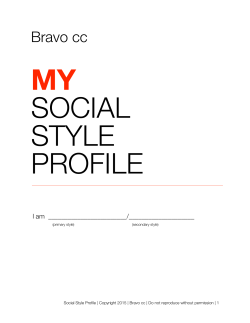 the social style self-assessment mentioned in the video