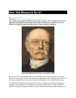 How Did Bismarck Do It?