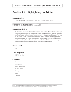 Ben Franklin: Highlightning the Printer
