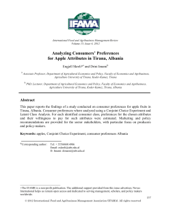 Analyzing Consumers` Preferences for Apple Attributes in