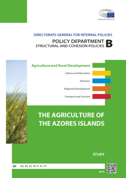the agriculture of the azores islands - European Parliament