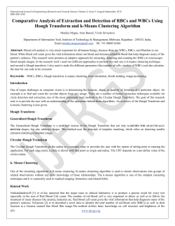 Comparative Analysis of Extraction and Detection of RBCs and