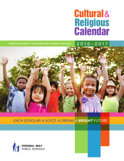 Calendar - Federal Way Public Schools