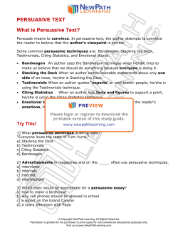 8LA Skill Set Topics and Subtopics