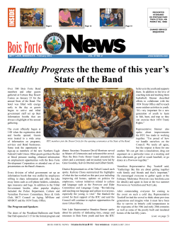 Healthy Progress the theme of this year`s State of the Band