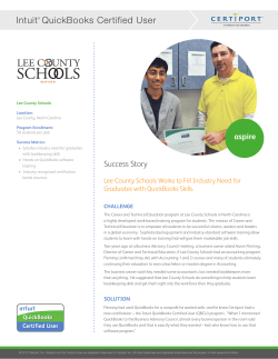 Intuit&reg; QuickBooks Certified User