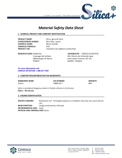 Material Safety Data Sheet