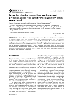 Improving chemical composition, physicochemical