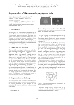 Segmentation of 3D nano-scale polystyrene balls
