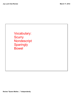 Joy Luck Club Test Review