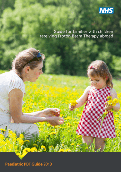 Guide for families with children receiving Proton