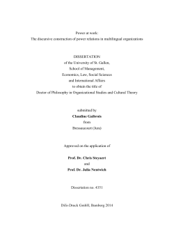 Power at work: The discursive construction of power relations in