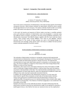 Session 3 &ndash; Composites / Non-metallic materials