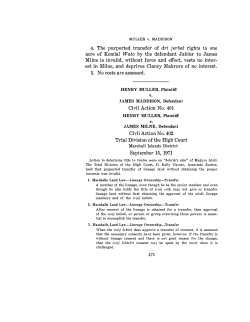 Muller v. Maddison, 5-TTR-471