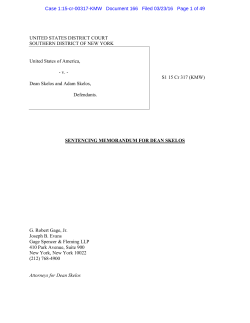 UNITED STATES DISTRICT COURT SOUTHERN