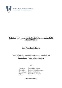 A Lunar Mission Disserta&ccedil;&atilde;o para a obten&ccedil;&atilde;o de Grau de Mestre