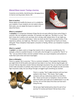 Altered Shoes &ndash; some ideas for lessons