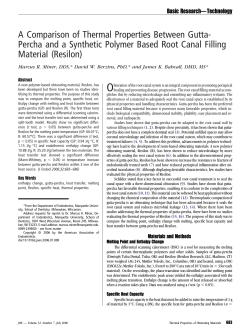 A Comparison of Thermal Properties Between Gutta