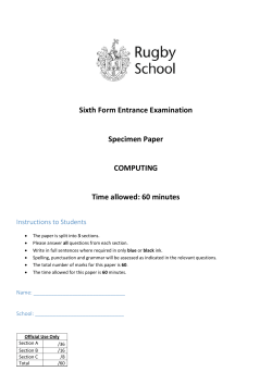 16 Plus Computing Specimen Paper PDF