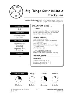 Big Things Come in Little Packages