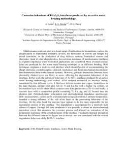 Corrosion behaviour of Ti/Al2O3 interfaces produced by an active