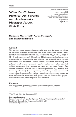 Oosterhoff, B. - WVU Adolescent Development Lab