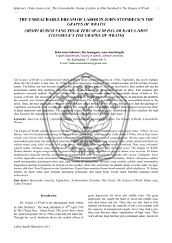 the unreachable dream of labor in john steinbeck`s the grapes of wrath