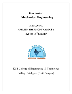 Mechanical Engineering - KCT Group of Institutions