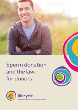 Sperm donation and the law: for donors