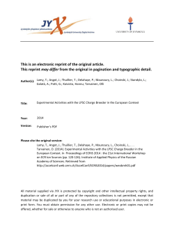 Experimental Activities with the LPSC Charge Breeder in the