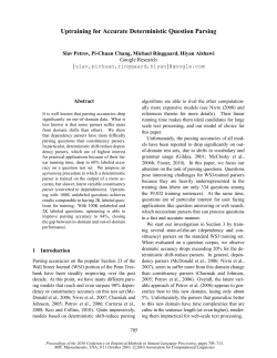 Uptraining for Accurate Deterministic Question