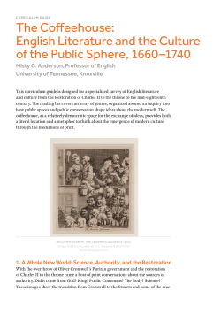 CURRICULUM GUIDE The Coffeehouse