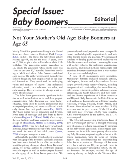 Special Issue: Baby Boomers