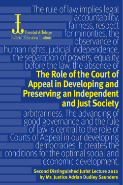 The rule of law implies legal accountability, fairness, respect for