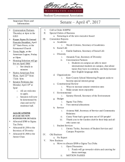 Senate &ndash; April 4th, 2017