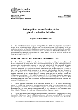 EB134/35 - Global Polio Eradication Initiative