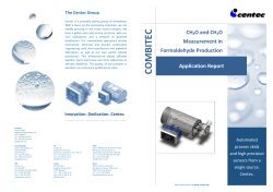 COMBITECH Formaldehyde Production pdf