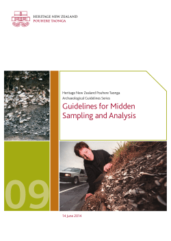 Guidelines for Midden Sampling and Analysis