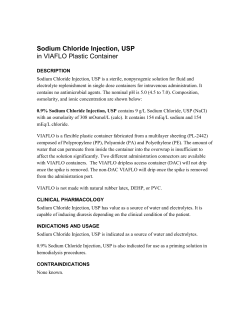 Sodium Chloride Injection, USP in VIAFLO Plastic