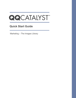 Marketing &ndash; The Images Library Quick Start