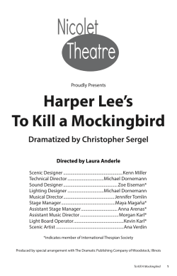 Harper Lee`s To Kill a Mockingbird