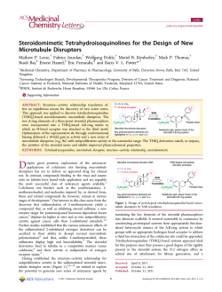 Steroidomimetic Tetrahydroisoquinolines for the Design of New