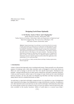 Designing Earth Dams Optimally - UM Personal World Wide Web